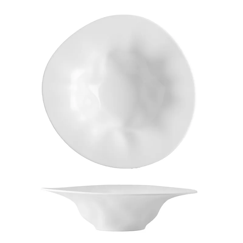 Lilien Flamenco Makarna Tabağı, 27 cm, Beyaz
