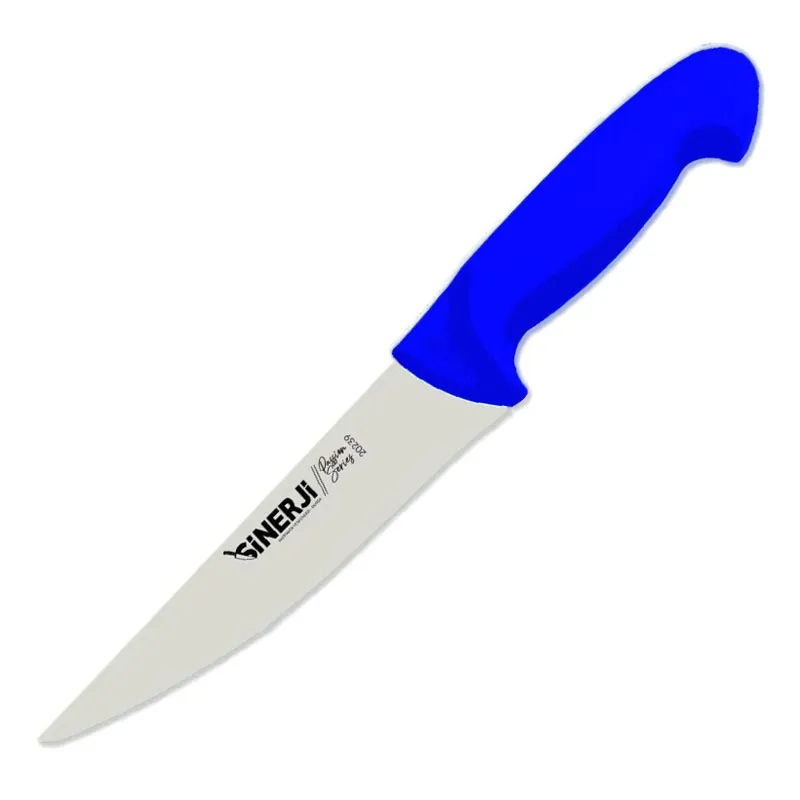 Sinerji Passion Plastik Saplı Sivri Sebze Bıçağı, 12 cm, Mavi