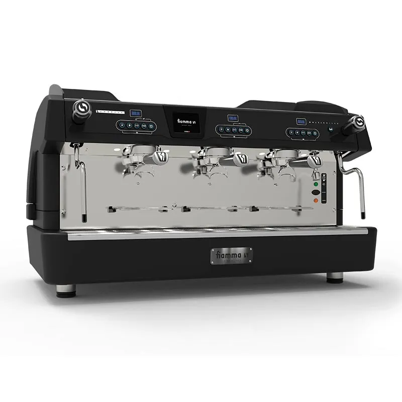 Fiamma Compass 3 Multiboiler Tall Cup Espresso Kahve Makinesi, 3 Gruplu, Siyah