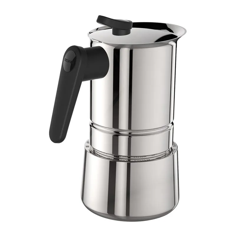 Pedrini Caffet-Acciaio Moka Pot, 4 Cups