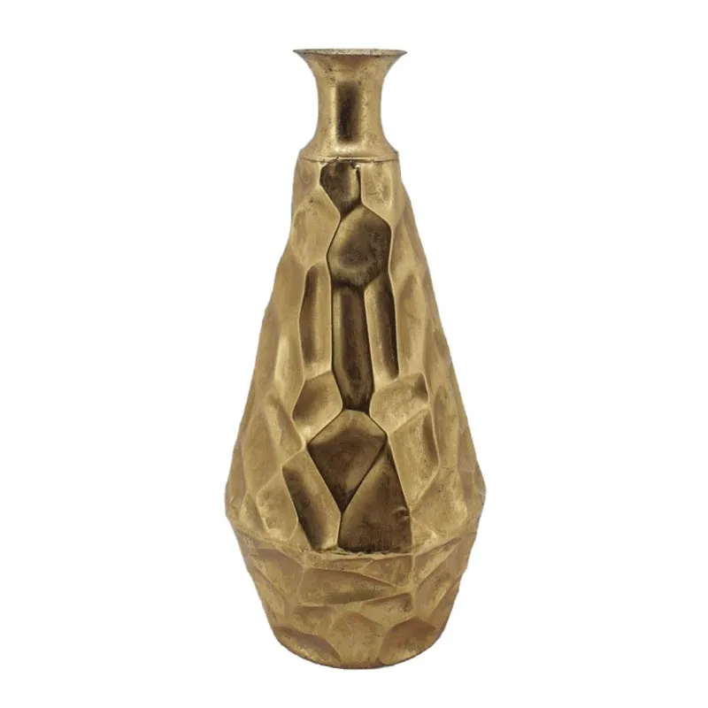 Biradlı Groovy GRV-81510 Dekoratif Metal Vazo, 22,5x22,49 cm