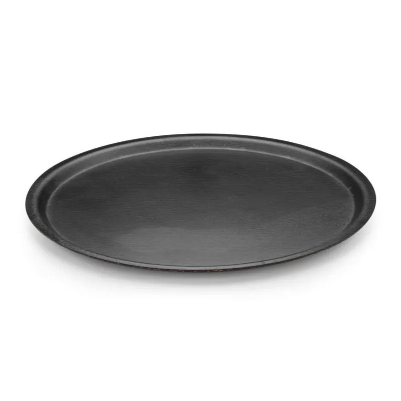 Tria TFY43SCM Mat Yüzey Kraft Yuvarlak Tepsi, 43 cm, Karbon Siyah