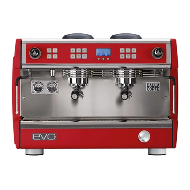 Dalla Corte Evo 2 Espresso Kahve Makinesi, 2 Gruplu, Kırmızı