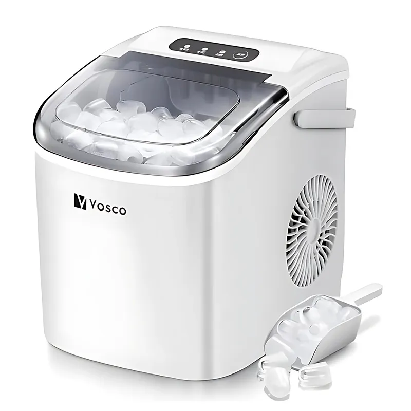 Vosco VHZB-12H Set Üstü Parmak Buz Makinesi, 12 kg/gün Kapasiteli, Beyaz