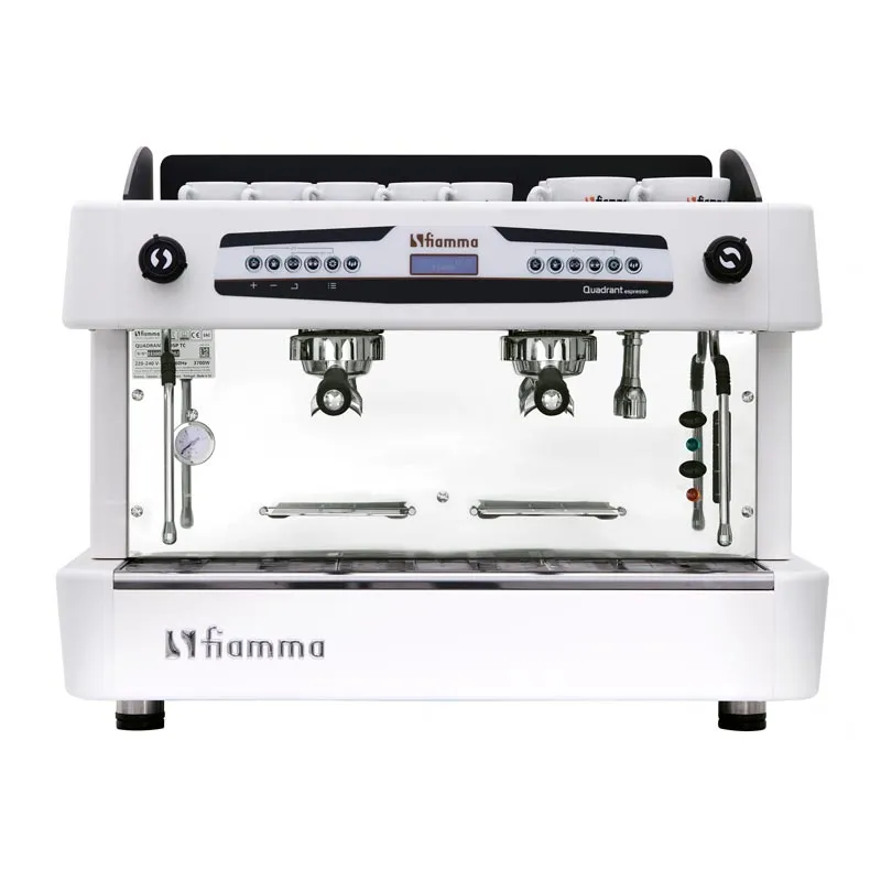 Fiamma Quadrant 2 DSP TC Espresso Kahve Makinesi, 2 Gruplu, Beyaz