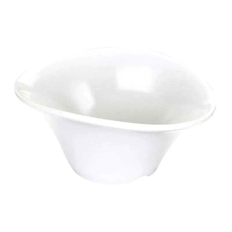 Biradlı BRD-516304 Açık Büfe Minimal Sos Tabağı, 10x8 cm, Beyaz