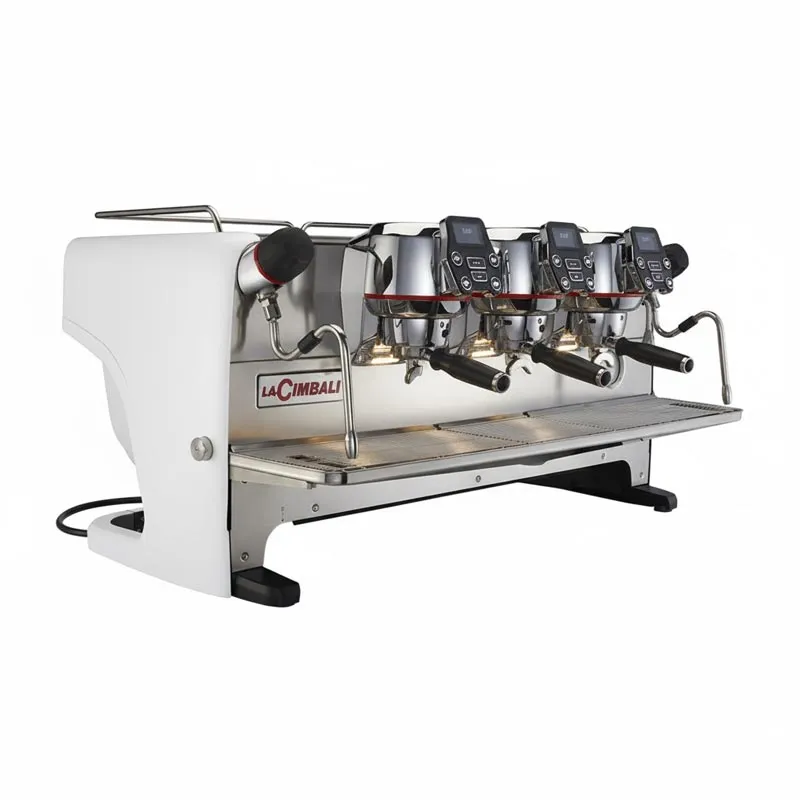 La Cimbali M200 GT1 DT/3 BUTTON Tall Cup Tam Otomatik Espresso Kahve Makinesi, 3 Gruplu, Beyaz