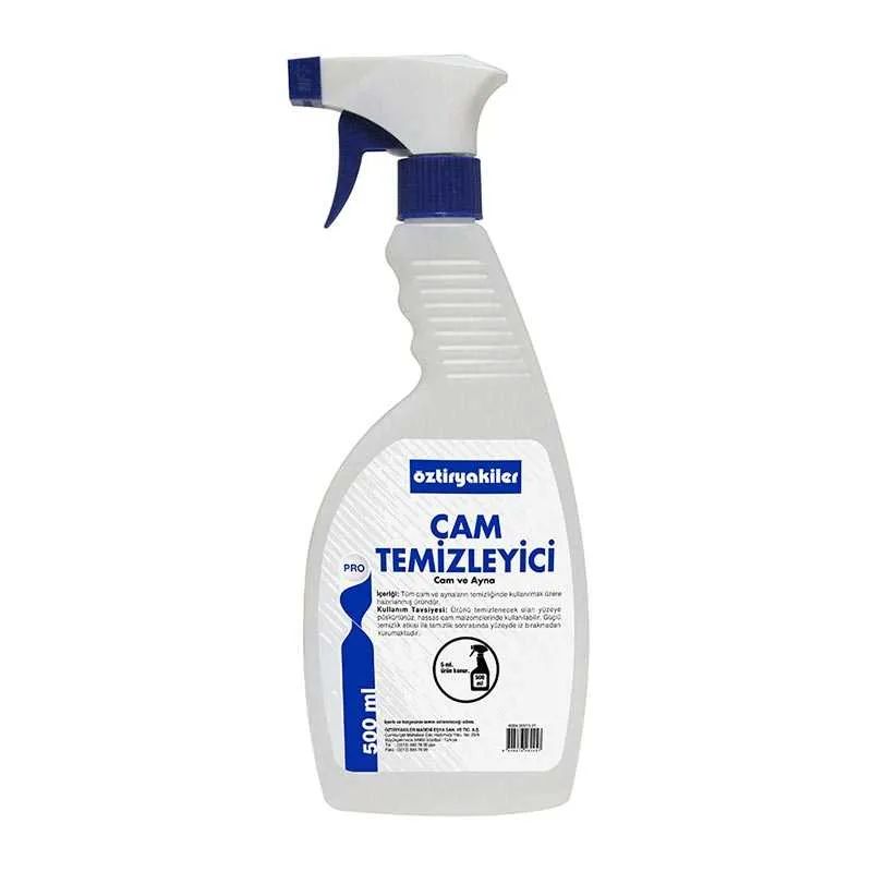 Öztiryakiler Püskürtme Başlıklı Şişe Cam Temizliği İçin, 500 ml