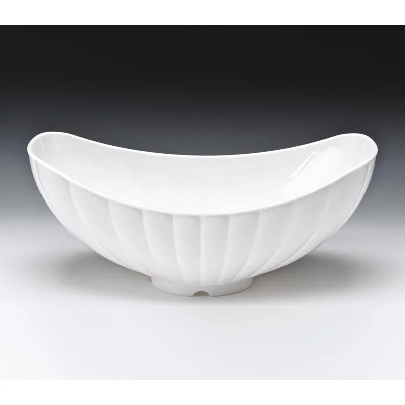 Zicco ZCP-472 Polikarbon Teşhir Kase, 42.5x25.5 cm, Beyaz
