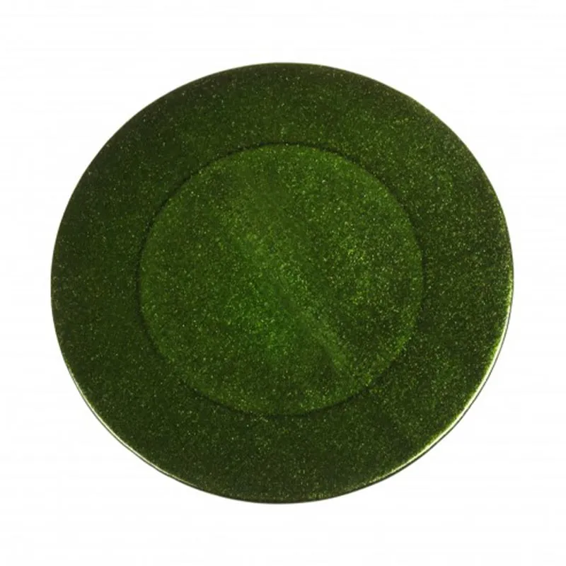 100% Chef Advance Cam Sunum Tabağı, 17 cm, Yeşil, 3 Adet