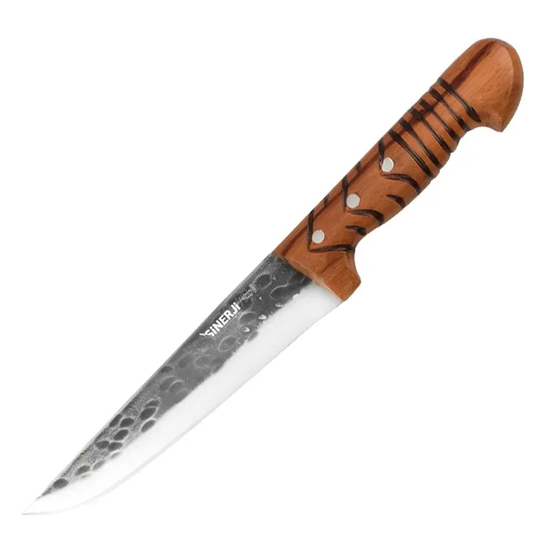 Sinerji Wooden No 2 Ahşap Saplı Döğme Kasap Bıçağı, 16.5 cm