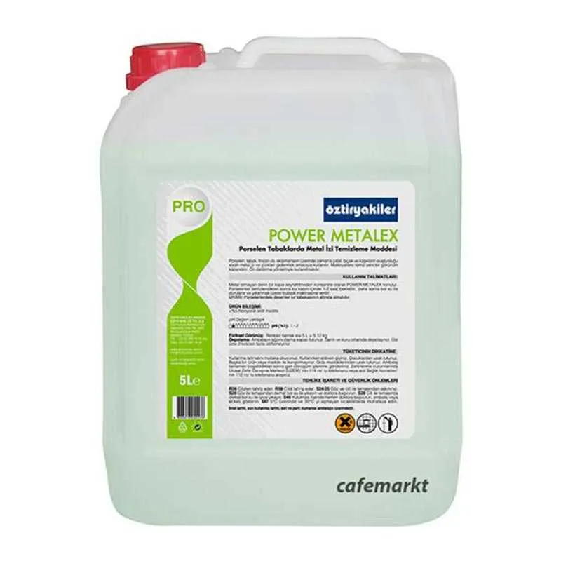 Öztiryakiler Power Metalex Metal İz Temizleyici, 5 L