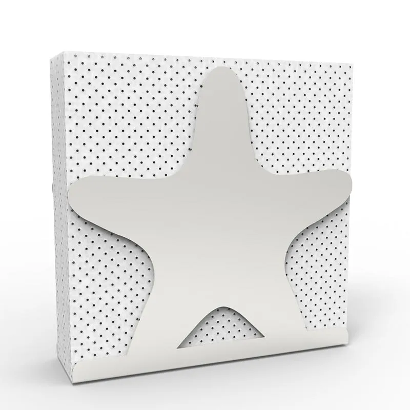 Decorelax Deniz Yıldızı Temalı Metal Peçetelik, Gri