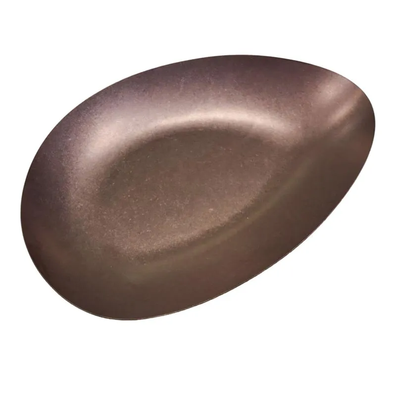 Biradlı Groovy GRV-R241010 Açık Büfe Retro Sunum Tabağı, 30x20x4.8 cm, Bakır