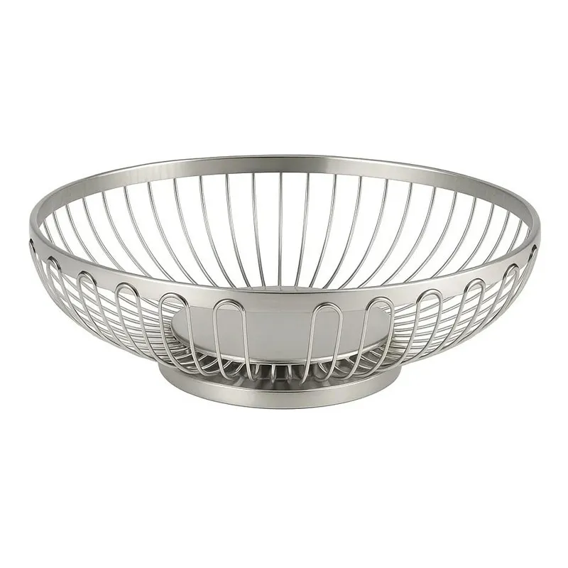 Biradlı Groovy GRV-ES21 Paslanmaz Çelik Ekmek Sepeti, 20x15x6.5 cm