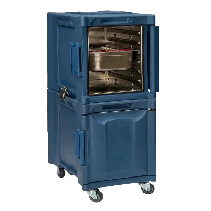 Tribeca TCB-600NPDUO Önden Yüklemeli Tekerlekli Çiftli Thermobox, 95x134x127 cm, Mavi