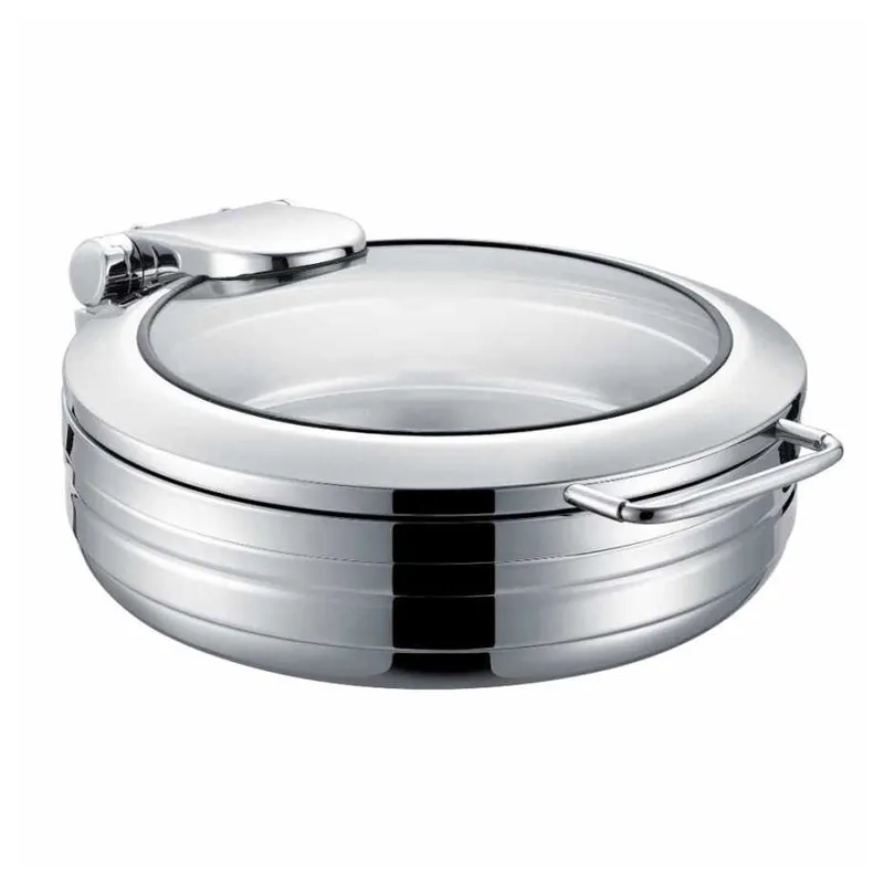 Epinox CYL-6Y Yuvarlak Chafing Dish, GN 2/3, 6 L