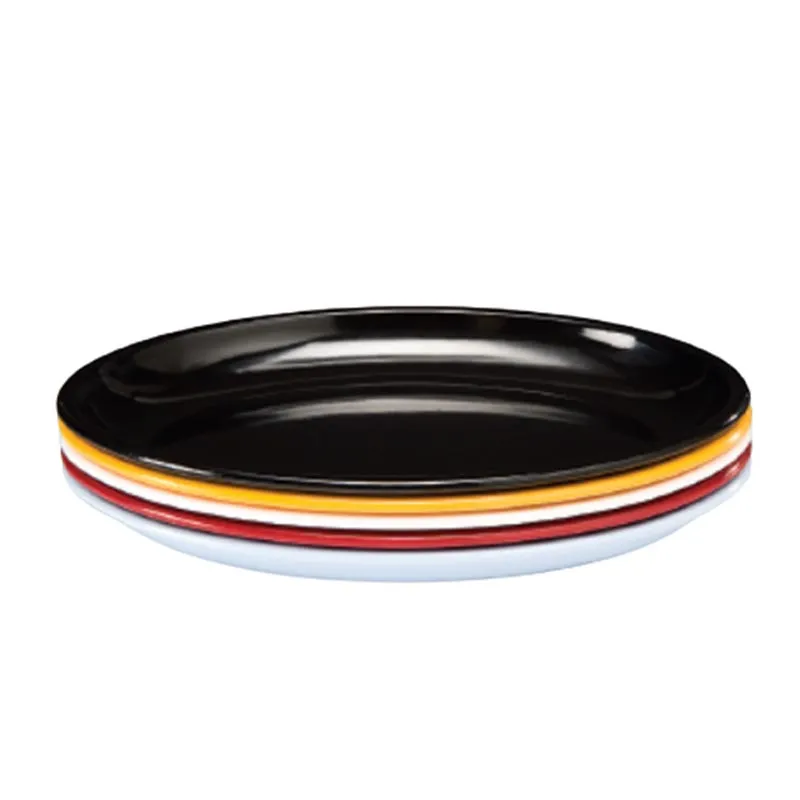 Zicco K-2036 Oval Melamin Teşhir Tabağı, 48x34x5.5 cm, Kırmızı