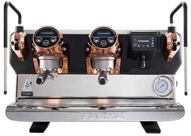 Faema E71 E Full Otomatik Espresso Kahve Makinesi, 2 Gruplu, Siyah Bakır