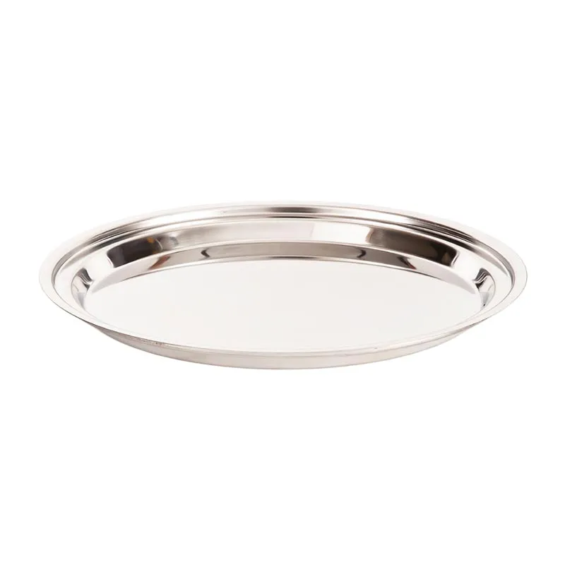 Zicco ZCP-405 Yuvarlak Çelik Teşhir Tepsisi, 35 cm