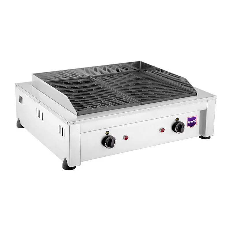 Remta R54 Çiftli Döküm Barbekü Mangal, 60x50x22 cm, Elektrikli