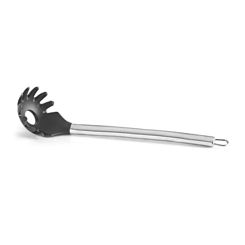 Biradlı BRD-0426-C Silikon Spagetti Kaşığı, 33 cm, Siyah