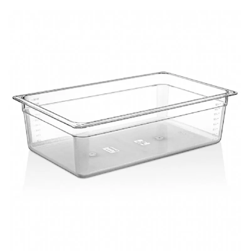 GastroPlast GN 1/1-150 mm Polikarbon Gastronorm Küvet, Şeffaf