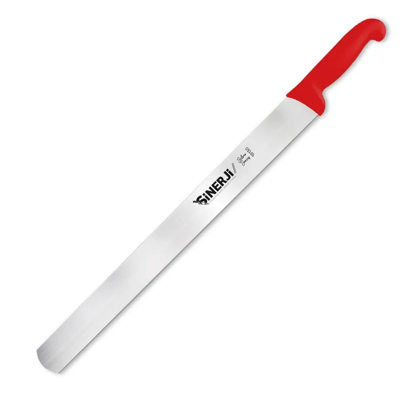 Sinerji Silver Plastik Saplı Döner Bıçağı, 50 cm, Kırmızı