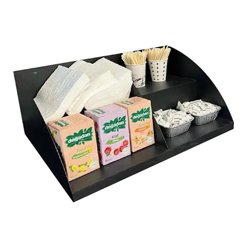 Decorelax Tezgahönü 2 Katlı Organizer Raf, 50 cm, Siyah