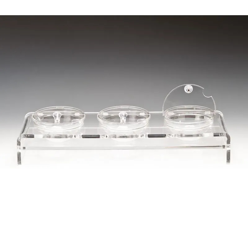 Zicco ZCP-288 Cam Kaseli Kapaklı Polikarbon Teşhir Standı, 3'lÜ, 57x19 cm