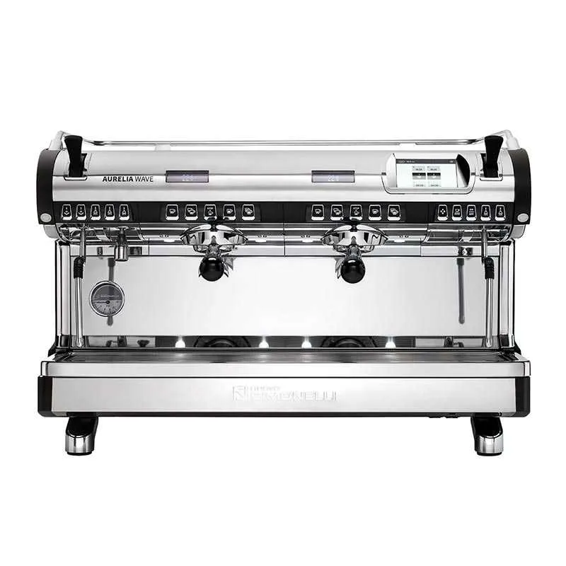 Nuova Simonelli Aurelia Wave T3 Volumetric Tam Otomatik Espresso Kahve Makinesi, 2 Gruplu, Siyah