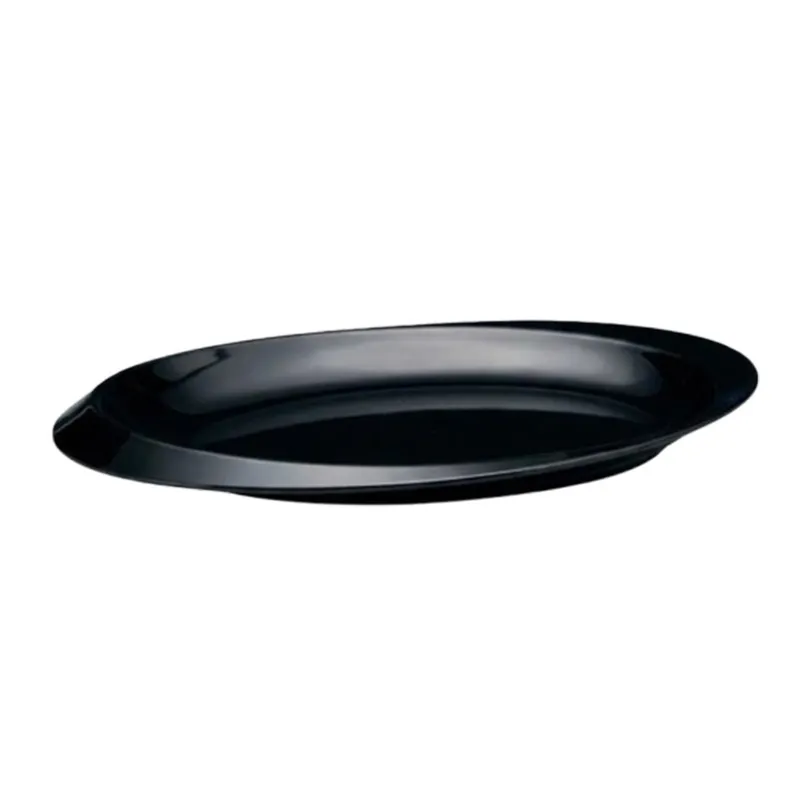 Zicco K-2250 Melamin Kayık Model Teşhir Tepsisi, 31x47x4 cm, Siyah