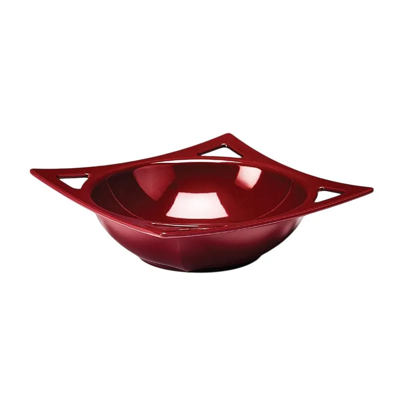 Zicco K-19471 Melamin Teşhir Tabağı, 27x27x8 cm, Kırmızı
