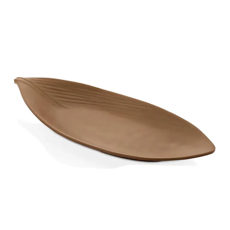 Külsan Thermoset Leaf Tabak, 36.5x15.5 cm, Sütlü Kahve
