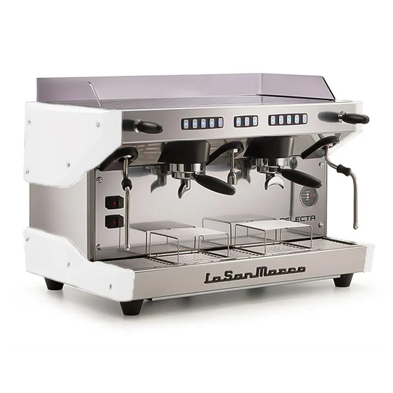 La San Marco Delecta Tam Otomatik Espresso Kahve Makinesi, 2 Gruplu, Beyaz
