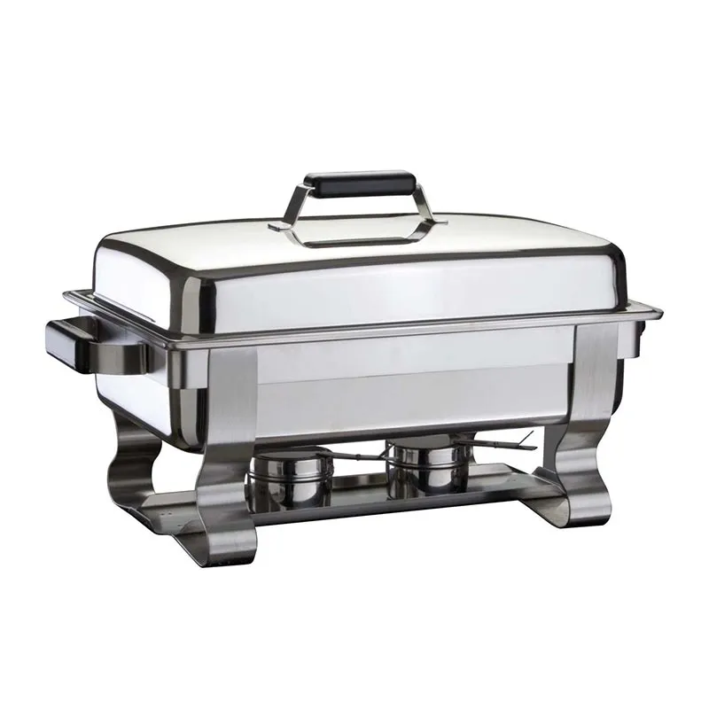 Öztiryakiler Ayaklı Chafing Dish, GN 1/1, 35x64 cm, Jel Yakıtlı
