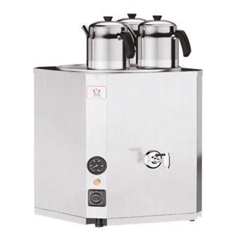 Anka IYNC3 Yeni Nesil Şamandıralı Çay Makinesi, 3 Demlikli, 35 L, Inox