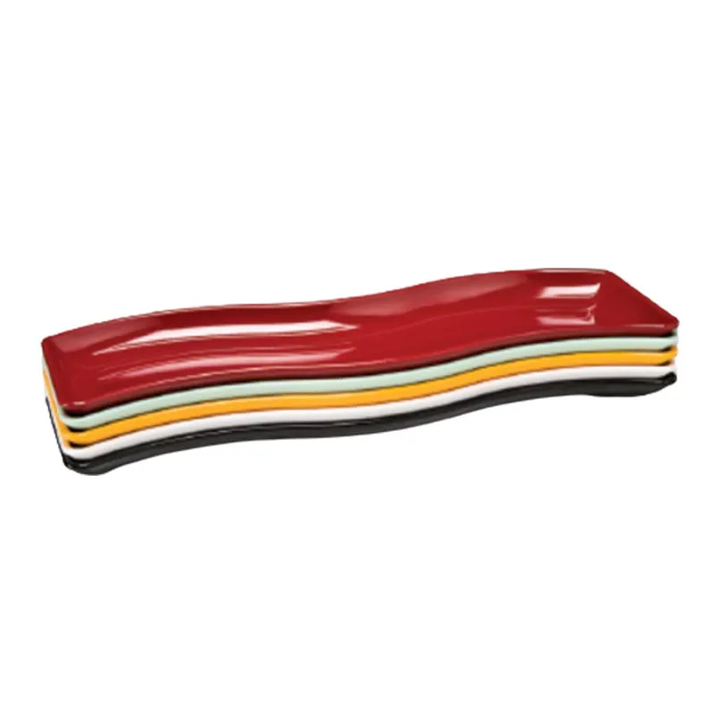 Zicco K-1071 S Model Melamin Teşhir Tabağı, 60x18x4 cm, Sarı