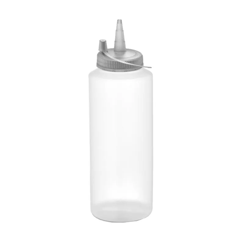 GastroPlast GPSC-500 Kapaklı Fişek Sosluk, 500 ml, Şeffaf