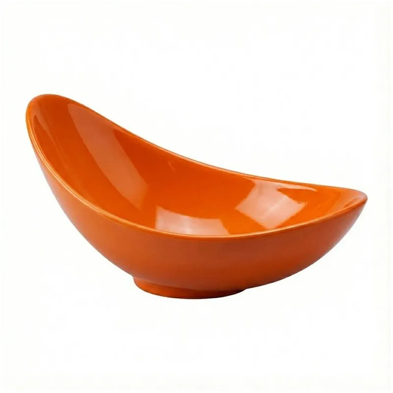 Zicco K-2048 Melamin Teşhir Kasesi, 36x22x11-17 cm, Turuncu