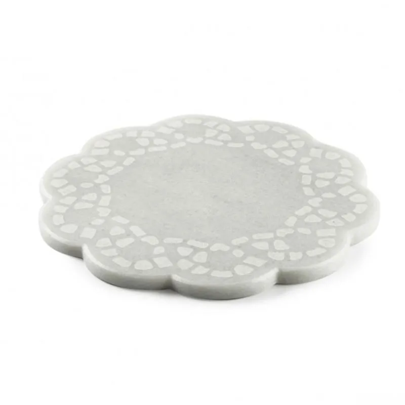 100% Chef Mermer Gravürlü Sunum Tabağı, 20 cm