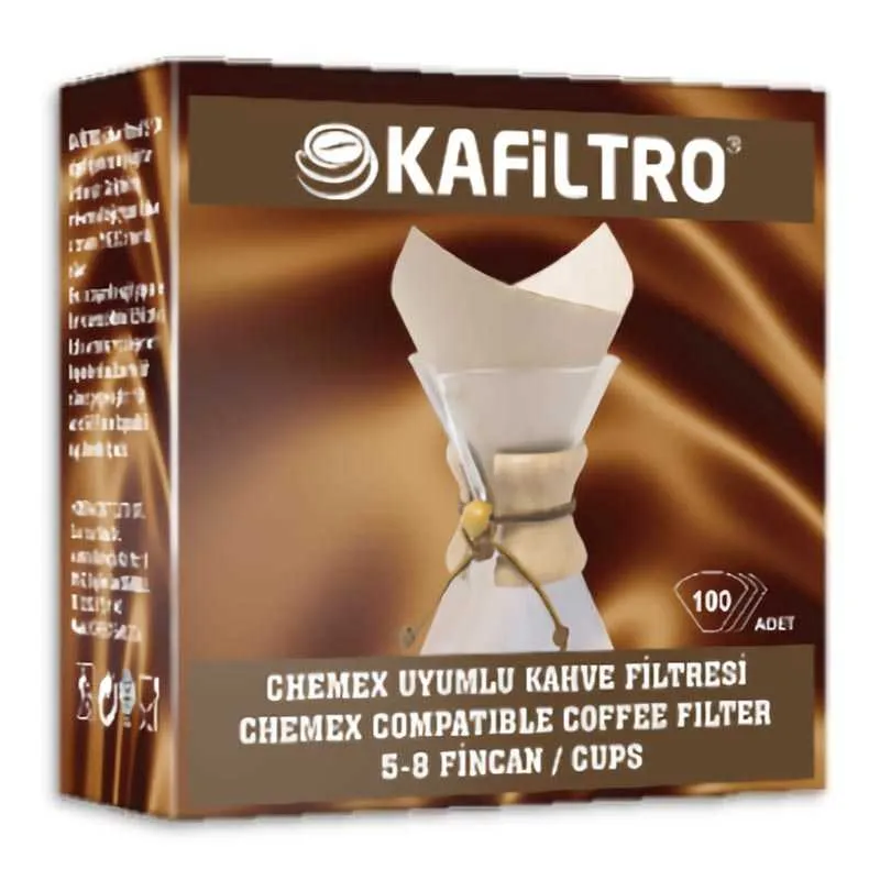 Kafiltro Chemex Filtre Kağıdı, 5-8 Fincan, 100 Adet