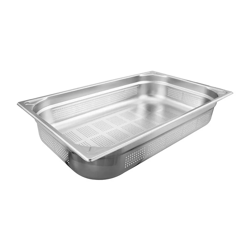 Öztiryakiler GN 1/1-65 mm Köşe Desenli Delikli Gastronorm Küvet