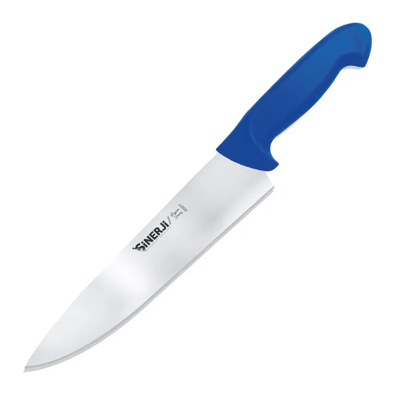 Sinerji Passion No 3 Plastik Saplı Şef Bıçağı, 22.5 cm, Mavi