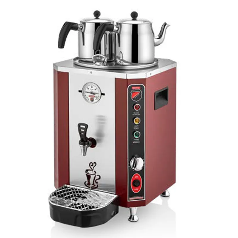 SilverInox ELS-02K 2 Demlikli Çay Makinesi, 23 L, Elektrikli, Kırmızı