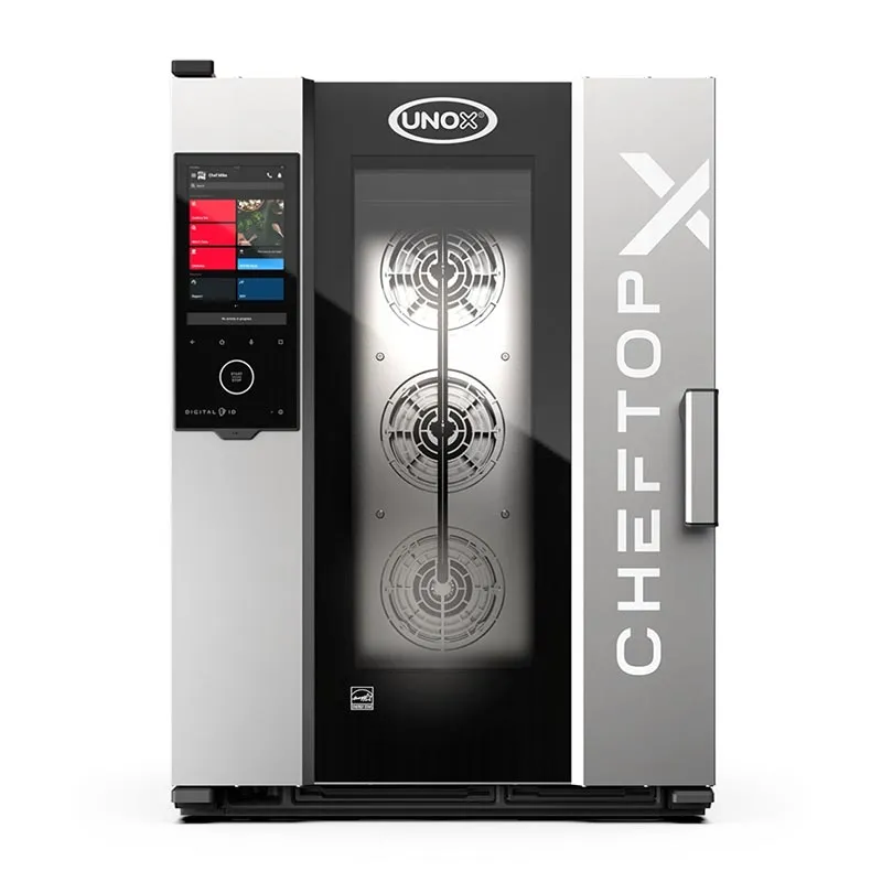Unox CHEFTOP-X Digital.ID Kombi Fırın, GN 1/1 10 Tepsi Kapasiteli, Gazlı
