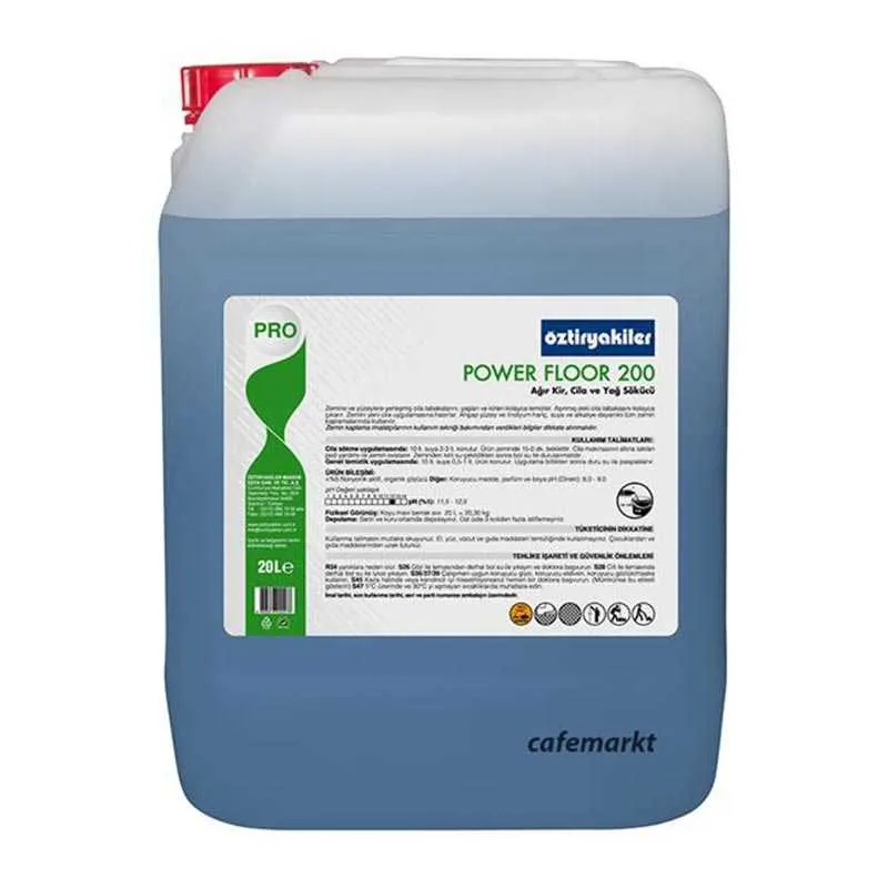 Öztiryakiler Power Floor 200 Ağır Kir ve Yağ Sökücü, 20 L