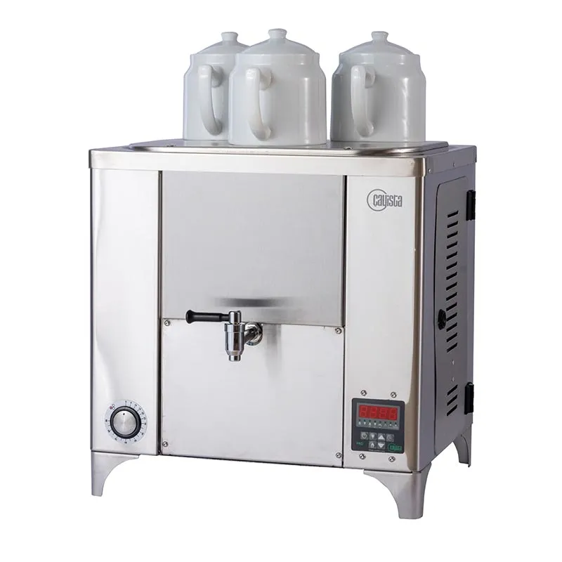 Çayista QGSE3I Qarabag Çay Makinesi, 3 Demlikli, 23 L, Elektrikli, Inox