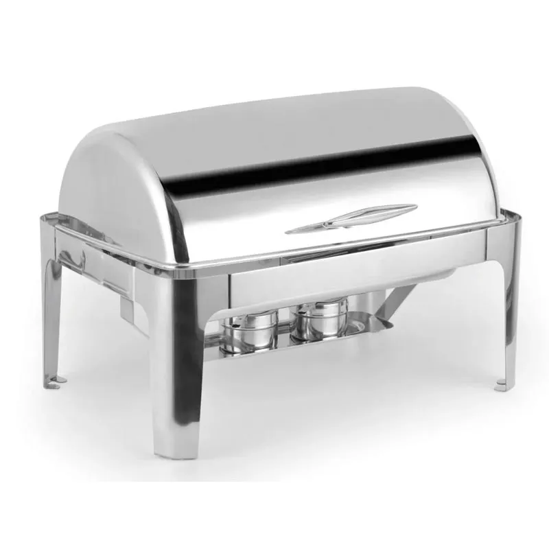 Biradlı Groovy GRV-3007 GN 1/1 Rolltop Chafing Dish, Jel Yakıtlı