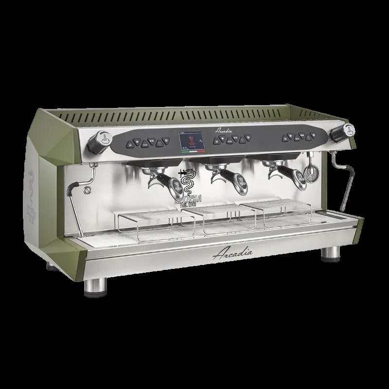 Bezzera Arcadia DE PID Tall Cup Tam Otomatik Espresso Kahve Makinesi, 3 Gruplu, Mat Yeşil